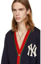Thumbnail for your product : Gucci Navy NY Yankees Edition Cardigan