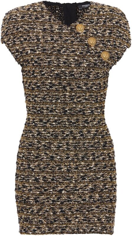 balmain dress tweed