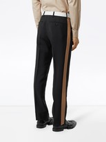 Thumbnail for your product : Burberry Tri-tone Mohair Wool Tailored Trousers