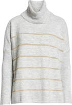 Thumbnail for your product : Cupcakes And Cashmere Metallic Stripe Turtleneck