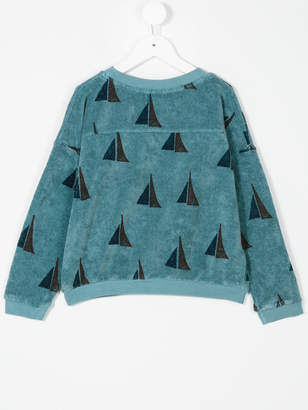 Bobo Choses sail boat pattern sweatshirt
