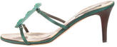 Thumbnail for your product : Roberto Cavalli Satin Slide Sandals