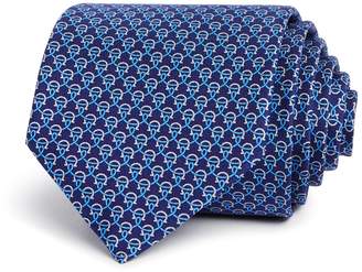 Ferragamo Swirl Gancini Pattern Classic Tie