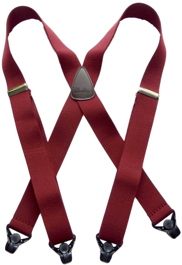 Hold Up Suspender Co. Holdup Brand Classic Series Dark Burgundy Xback