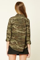 Thumbnail for your product : Forever 21 FOREVER 21+ Camo Button-Down Jacket
