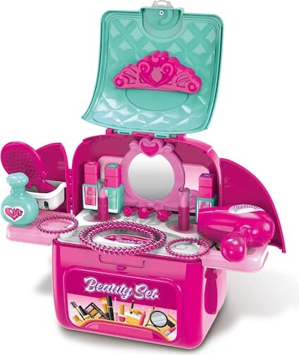 Kid Galaxy On the Go Backpack Pretend Vanity Play Set