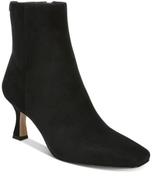 black sock boots kitten heel