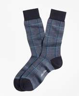 Thumbnail for your product : Brooks Brothers Glen Plaid Crew Socks