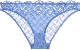 Stella McCartney Rachel Shopping low-rise broderie anglaise and stretch-lace briefs