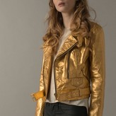 Thumbnail for your product : Altiir Women's Neo-Classic Biker Jacket In Gold