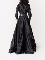 Thumbnail for your product : Carolina Herrera Polka-Dot Flared Dress