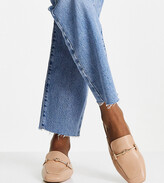 Thumbnail for your product : Raid Wide Fit Logan backless loafers in beige