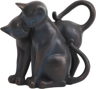 TJMAXX 7In Cuddling Cats Garden Statuary Decor