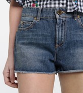Thumbnail for your product : RED Valentino Mid-rise denim shorts