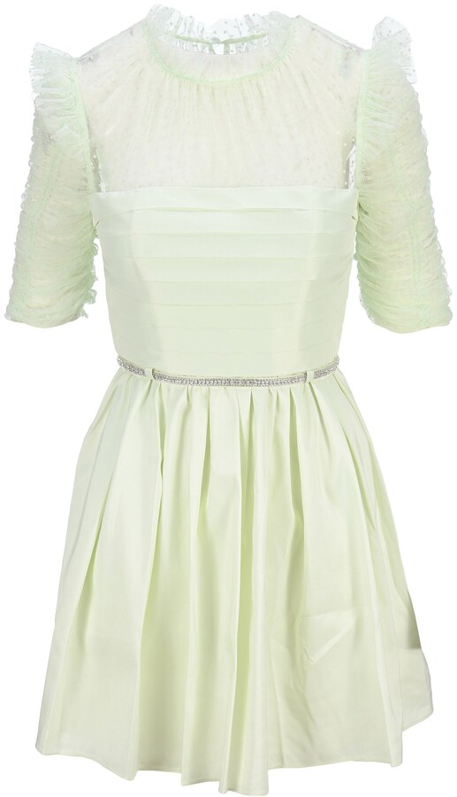 self portrait ruffle dress