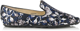 Thumbnail for your product : Jimmy Choo Wheel English Floral Print Fabric Slippers
