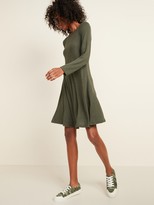 Thumbnail for your product : Old Navy Plush-Knit Long-Sleeve Swing Dress for Women