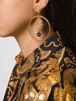Thumbnail for your product : Dolce & Gabbana Madonna medallion earrings