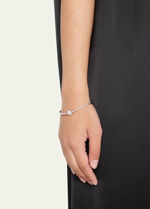 Fallon Single Pear-Cut Gem Bangle Bracelet