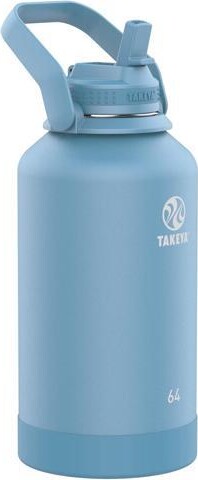 SOYE Takeya Actives Water Bottle with Straw Lid - Durable & Easy-Care Water Bottle with Stainless Steel Insulation - BPA-Free Lid with Carry Handle &...