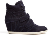 Thumbnail for your product : Ash Midnight Bea Suede Wedge Trainer
