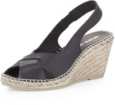 Thumbnail for your product : Andre Assous Cortland Slingback Espadrille Wedge, Black