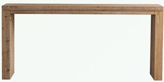 Gracie Oaks wooden frame rectangle Console Table with sturdy legs