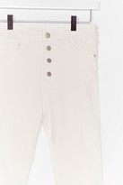 Thumbnail for your product : Nasty Gal Womens We Jean Business High-Waisted Skinny Jeans - Cream - XL
