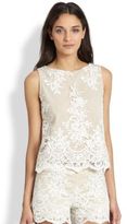 Thumbnail for your product : Alice + Olivia Amal Lace Top