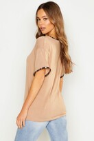 Thumbnail for your product : boohoo Leopard Print Ringer T-Shirt