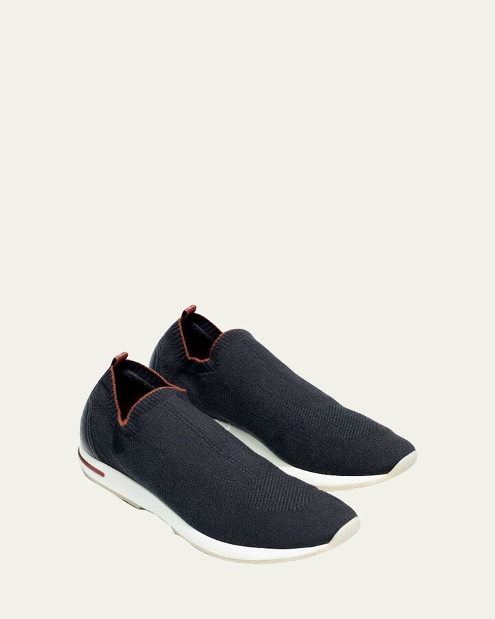 Loro Piana Men's 360 LP Flexy Walk Active Wish Knit Sneakers