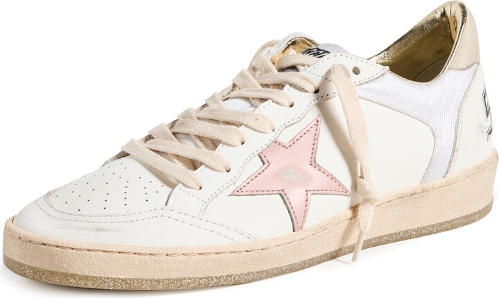 Golden Goose Ballstar Leather and Nylon Upper Sneakers