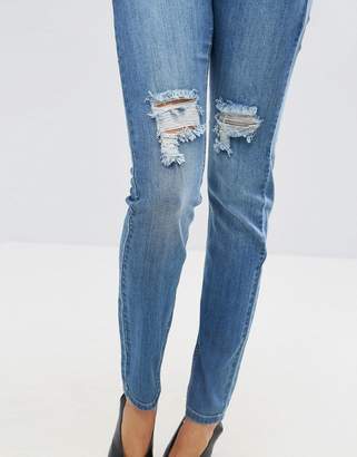 Ichi Distressed Skinny Jeans