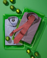 Thumbnail for your product : Neiman Marcus Classic-Fit Regular-Finish Plaid-Print Dress Shirt, Red