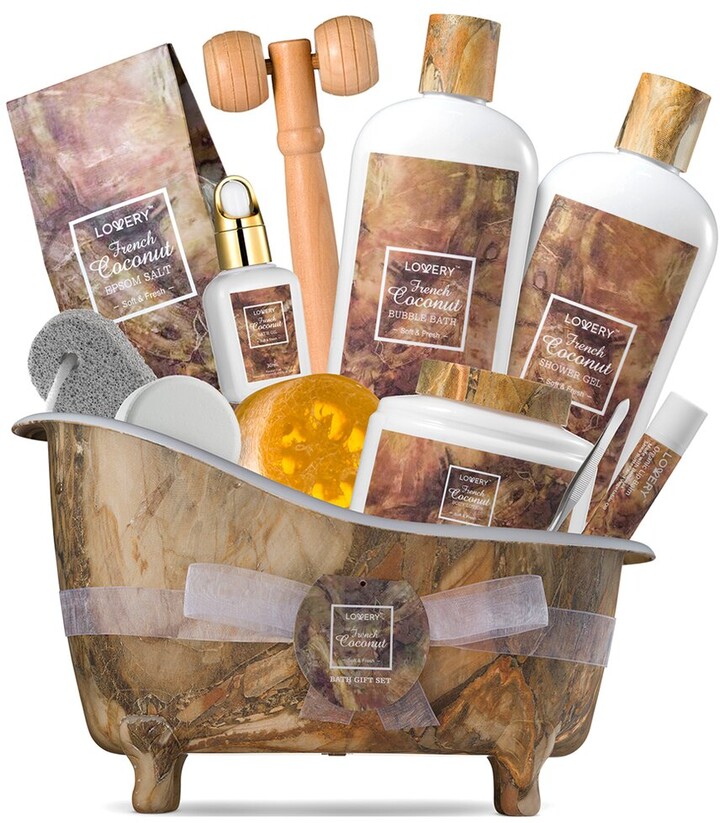 Lovery French Coconut Gift Basket ShopStyle Bath Accessories