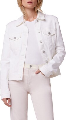 Distressed Denim Jacket – White on White