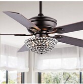 Thumbnail for your product : Jonathan Y Designs Cammy 52In 3-Light Traditional Transitional Iron Led Ceiling Fan