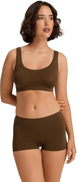 Hanro Touch Feeling Crop Top Women's Clothing Mochaccino : LG, Microfiber/Elastane