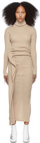 Thumbnail for your product : MM6 MAISON MARGIELA Beige Twisted Dress
