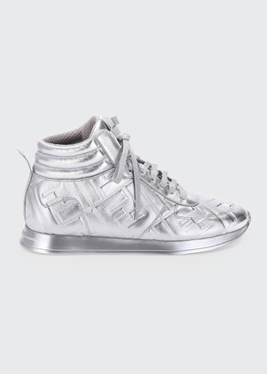 fendi silver sneakers