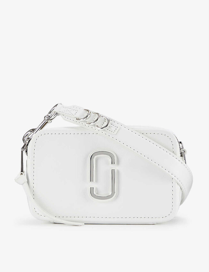 Marc Jacobs Softshot 21 logo-plaque leather crossbody bag - ShopStyle
