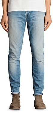 AllSaints Dakon Rex Slim Fit Jeans in Indigo Blue