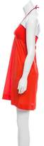 Thumbnail for your product : Eres Sleeveless Mini Dress w/ Tags Orange Sleeveless Mini Dress w/ Tags