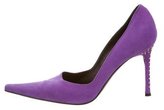 Thumbnail for your product : Cesare Paciotti Studded Pointed-Toe Pumps