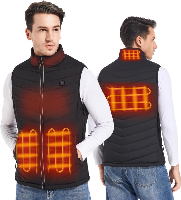 SGKOW Heated Gilet for Men with 7.4v Battery Pack，Updated Lightweight