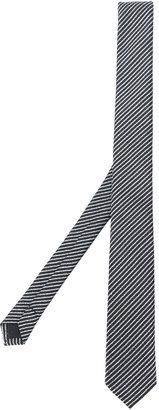 Saint Laurent signature tennis stripe tie