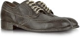 Thumbnail for your product : Forzieri Dark Brown Tuffato Leather Wingtip Derby Shoes