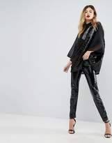 Thumbnail for your product : ASOS DESIGN Sheer and Sequin Kimono T-Shirt
