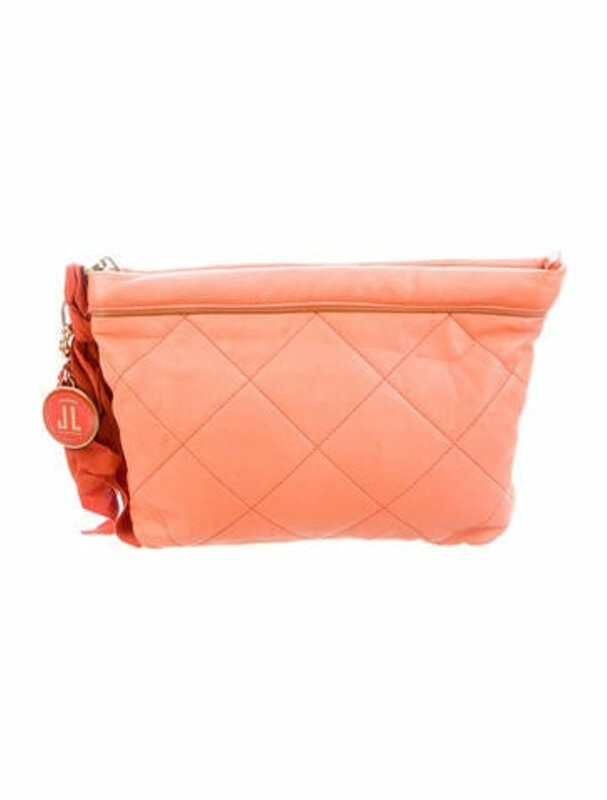 Lanvin Quilted Leather Clutch Orange - ShopStyle