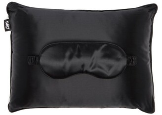 Slip Silk Pillow And Eye Mask Travel Set - Black